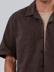 Коричневый - Religion Lightweight Short Sleeve Shirt - Изображение 5 из 5
