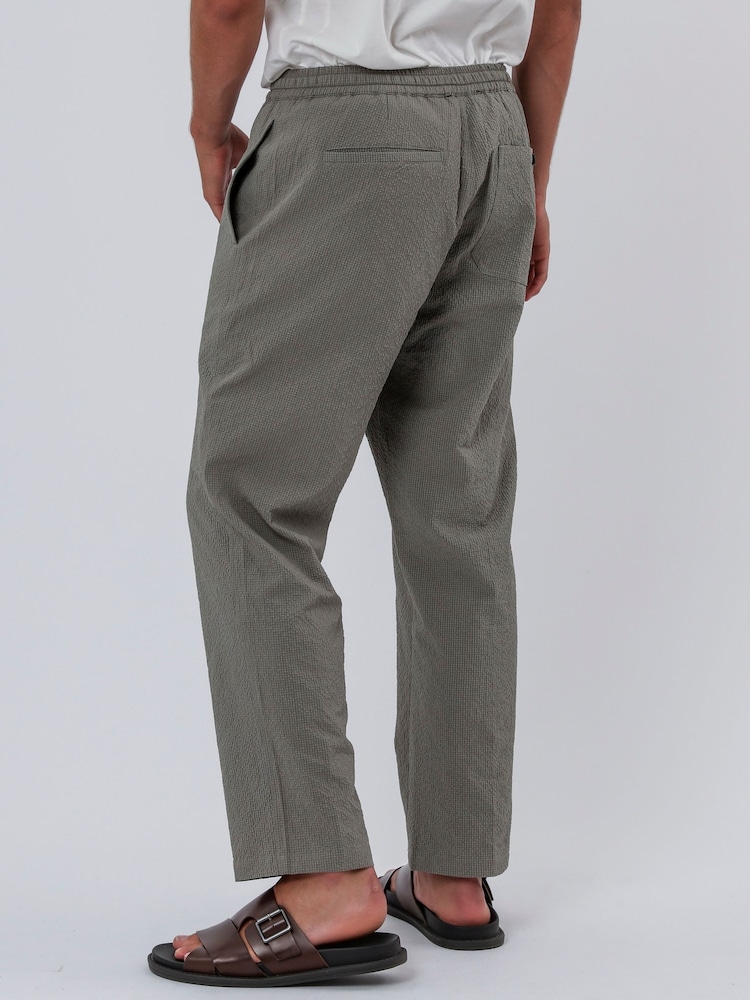 Religion Green 100% Cotton Elasticated Chinos Trousers - Image 2 of 5