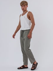 Religion Green 100% Cotton Elasticated Chinos Trousers - Image 5 of 5