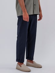 Religion Blue 100% Cotton Lightweight Basic Chino Trousers - Image 4 of 6