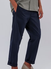 Religion Blue 100% Cotton Lightweight Basic Chino Trousers - Image 5 of 6