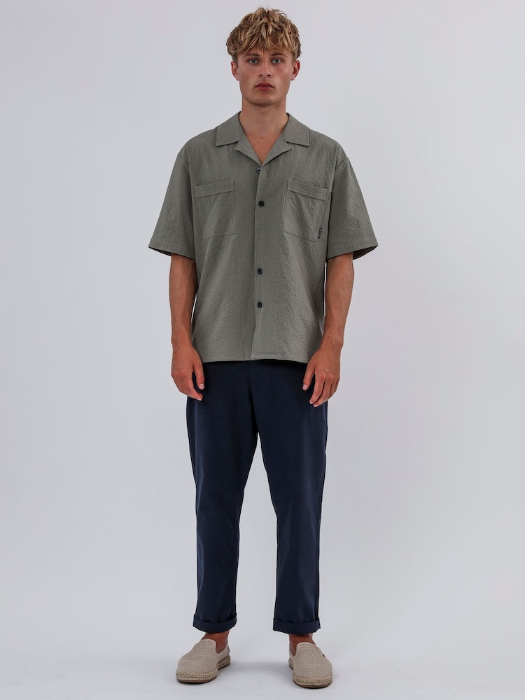 Religion Blue 100% Cotton Lightweight Basic Chino Trousers - Image 6 of 6