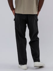 Religion Black 100% Cotton Work Wear Trousers - Image 2 of 5