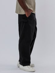 Religion Black 100% Cotton Work Wear Trousers - Image 3 of 5