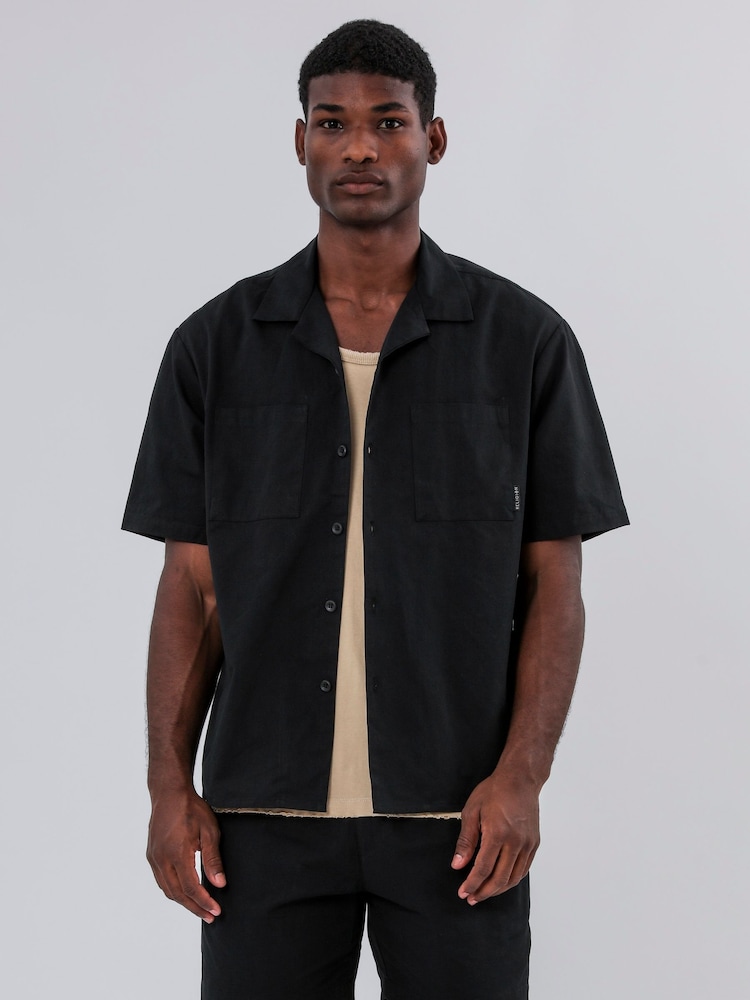 Черный - Religion Lightweight Short Sleeve Shirt - Изображение 1 из 5