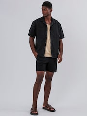 Черный - Religion Lightweight Short Sleeve Shirt - Изображение 3 из 5