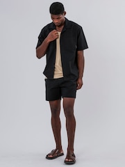 Черный - Religion Lightweight Short Sleeve Shirt - Изображение 4 из 5