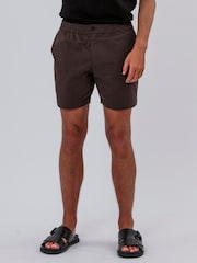 Коричневый - Religion Elasticated 100% Cotton Shorts - Изображение 1 из 5