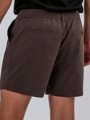 Коричневый - Religion Elasticated 100% Cotton Shorts - Изображение 4 из 5