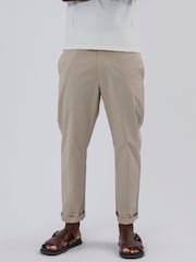 Religion Cream 100% Cotton Lightweight Basic Chino Trousers - Image 1 of 5