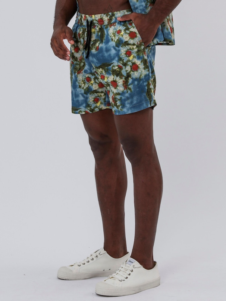 Religion Blue Trip Shorts - Image 2 of 5