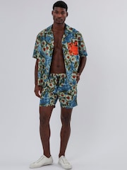 Religion Blue Trip Shorts - Image 4 of 5