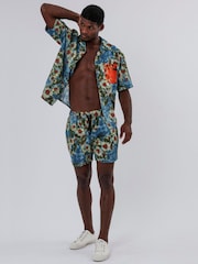 Religion Blue Trip Shorts - Image 5 of 5