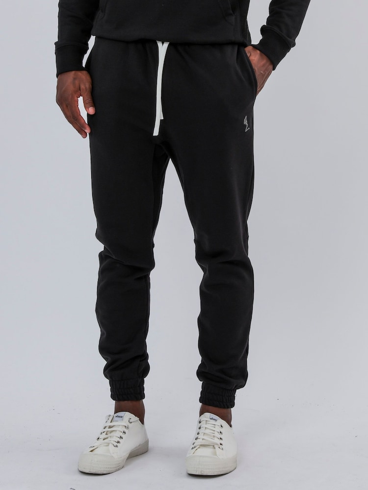 Religion Black Reverse 100% Cotton Joggers - Image 1 of 6 Religion Black Reverse 100% Cotton Joggers - Image 1 of 6