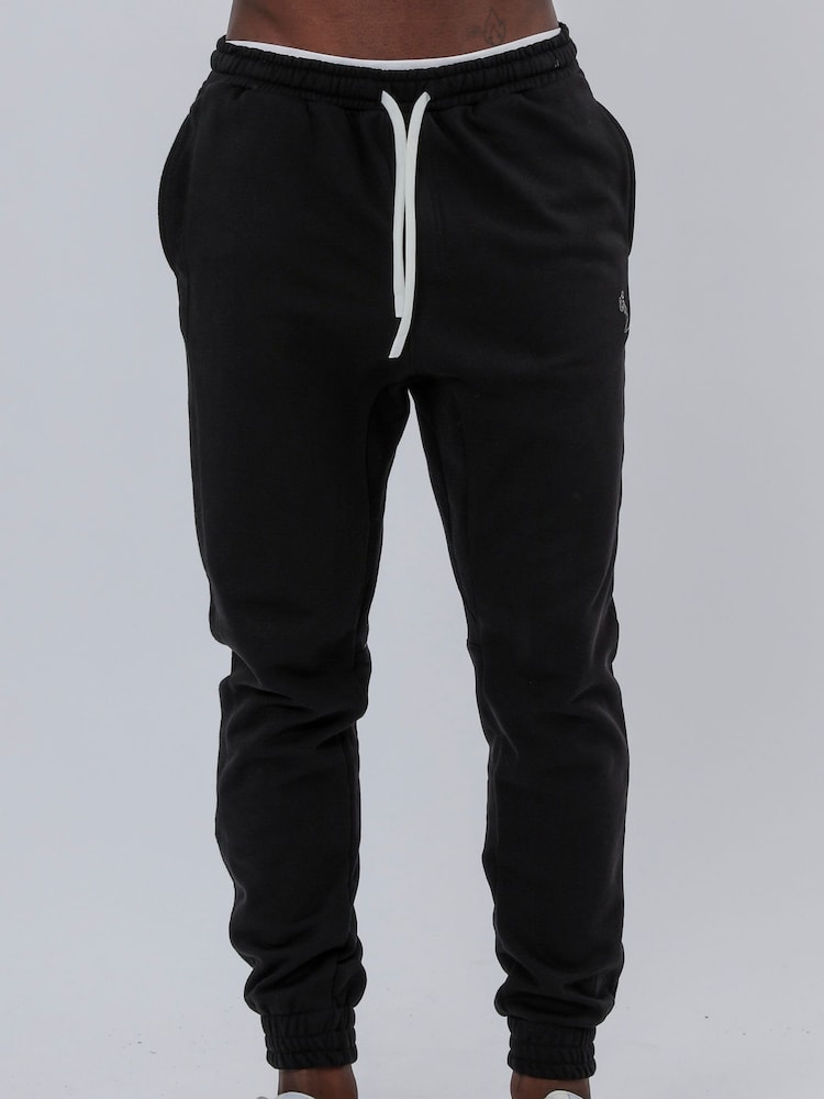 Religion Black Reverse 100% Cotton Joggers - Image 5 of 6