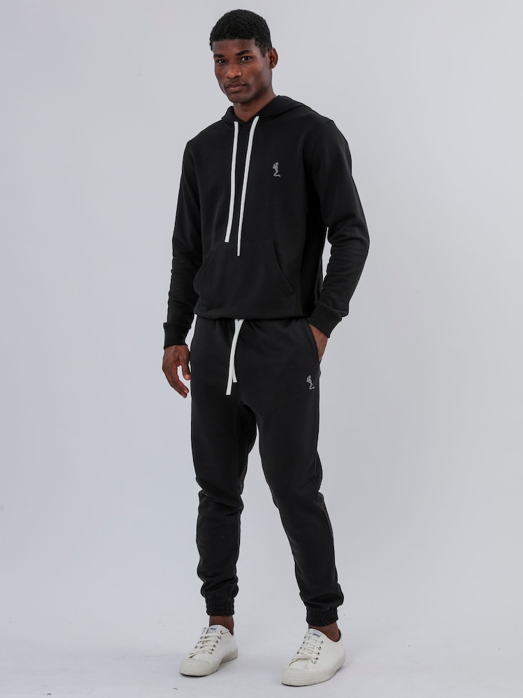 Religion Black Reverse 100% Cotton Joggers - Image 6 of 6