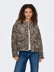 ONLY Natural Tile Pattern Quilted Jacket - Image 1 of 4