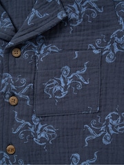 Lily & Jack Muslin Printed 100% Cotton Shirt, Shorts and Bucket Hat Outfit Set - Image 4 of 4
