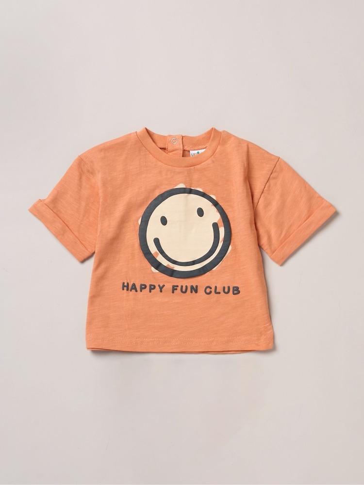 Lily & Jack Orange 4-Piece Mix and Match Printed 100% Cotton T-Shirts, Short and Joggers Set - Image 4 of 5