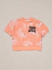 Lily & Jack Printed 100% Cotton T-Shirt, Shorts and Round Sunglasses Outfit Set - Image 4 of 5