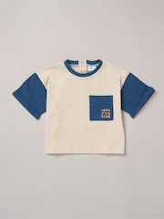 Lily & Jack Blue 4-Piece Mix and Match Printed 100% Cotton T-Shirts, Short and Joggers Set - Image 2 of 5