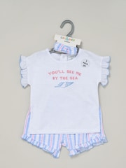 Lily & Jack Blue Printed 100% Cotton All in one - Image 2 of 5