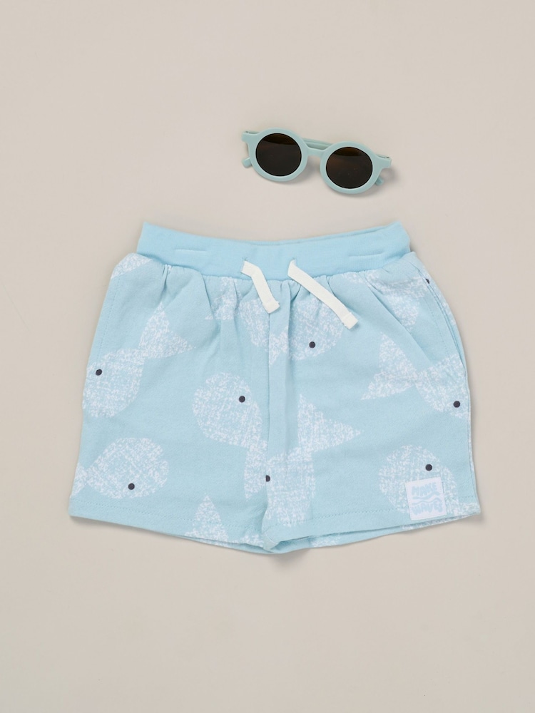 Lily & Jack Printed 100% Cotton T-Shirt, Shorts and Round Sunglasses Outfit Set - Image 3 of 5