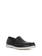 Dune London Black Buftonn Sole Loafers - Image 1 of 4