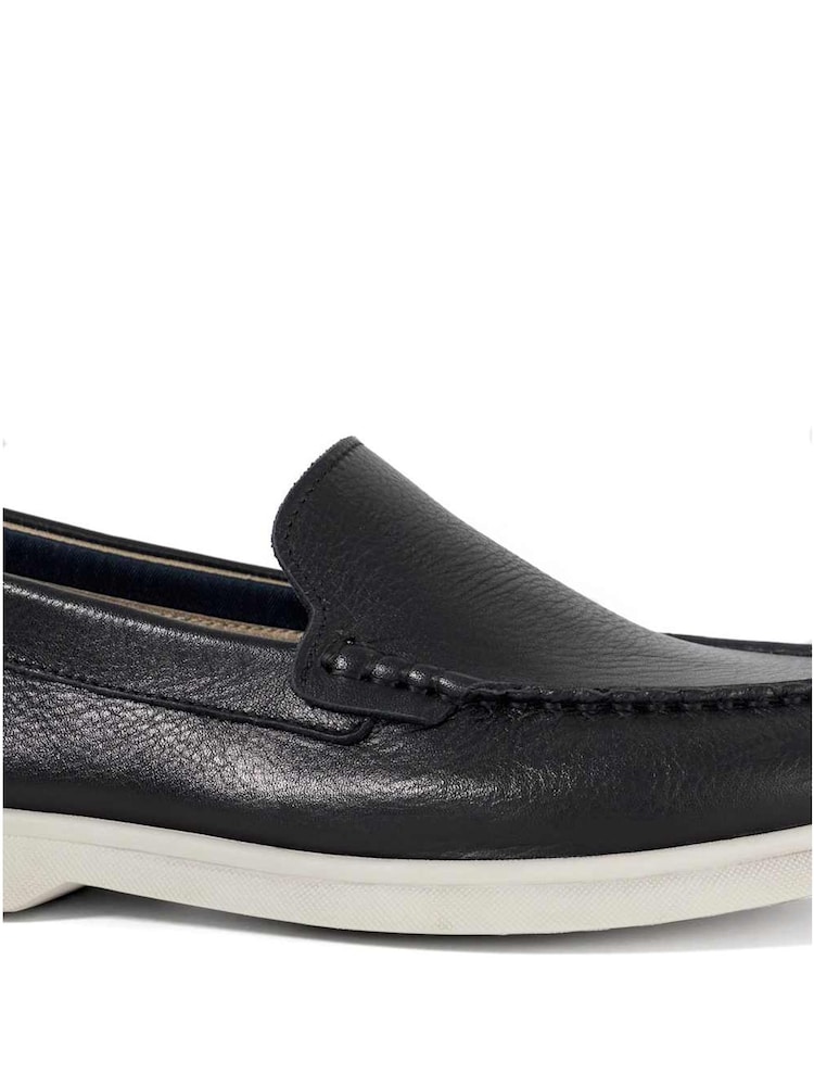 Dune London Black Buftonn Sole Loafers - Image 4 of 4