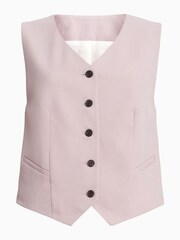AllSaints Pink Aleida Waistcoat - Image 7 of 7
