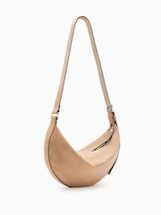 AllSaints Brown Half Moon Shoulder Bag - Image 7 of 7