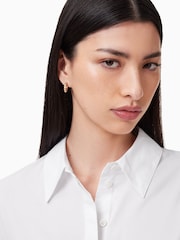 AllSaints White Alber 100% Organic Cotton Dress - Image 2 of 10