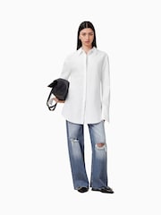 AllSaints White Alber 100% Organic Cotton Dress - Image 3 of 10