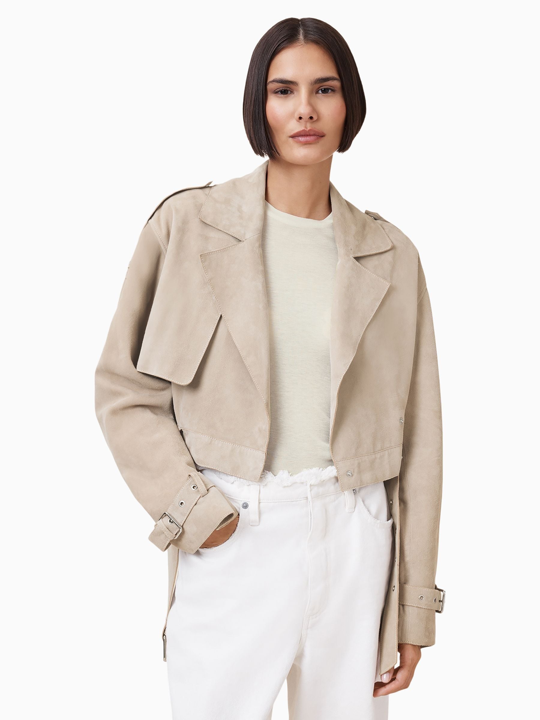Buy AllSaints Natural Ophelia Jacket from Next USA