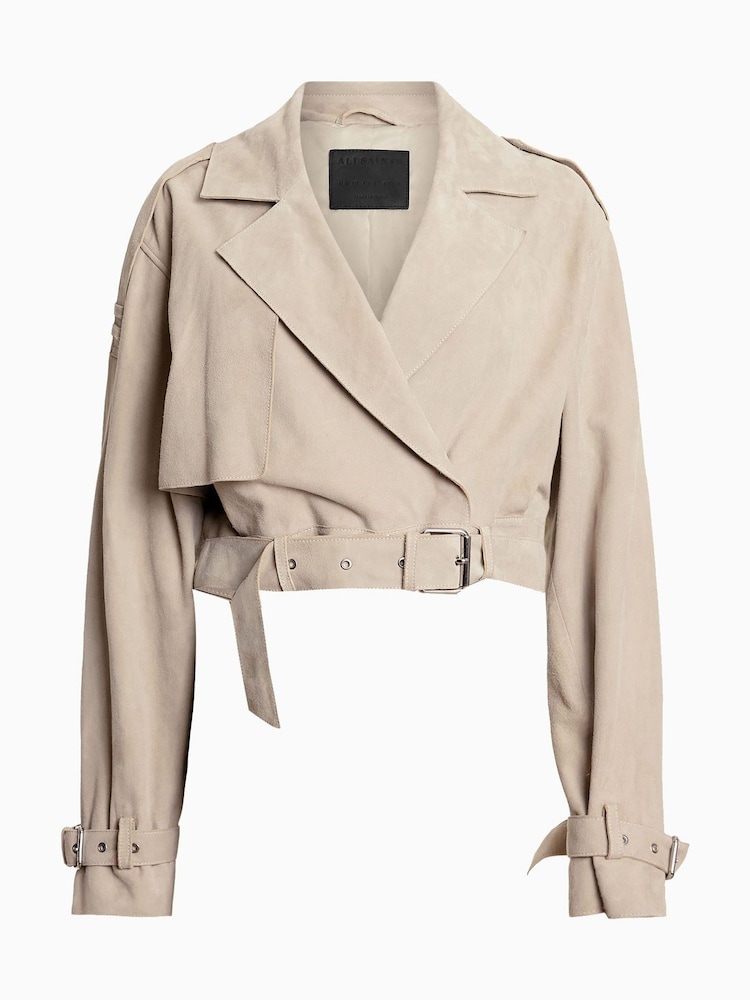 AllSaints Ophelia Suede Jacket - Изображение 8 из 8