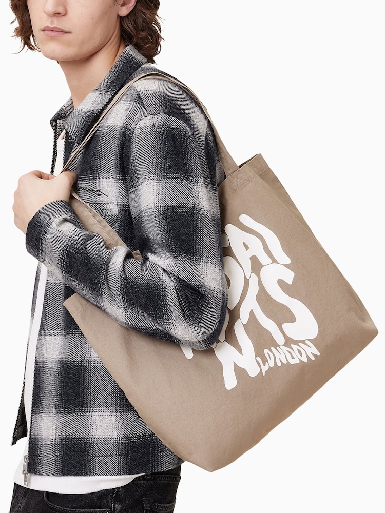 AllSaints Brown Orlando Tote Bag - Image 1 of 7 AllSaints Brown Orlando Tote Bag - Image 1 of 7