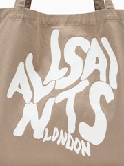 AllSaints Brown Orlando Tote Bag - Image 6 of 7