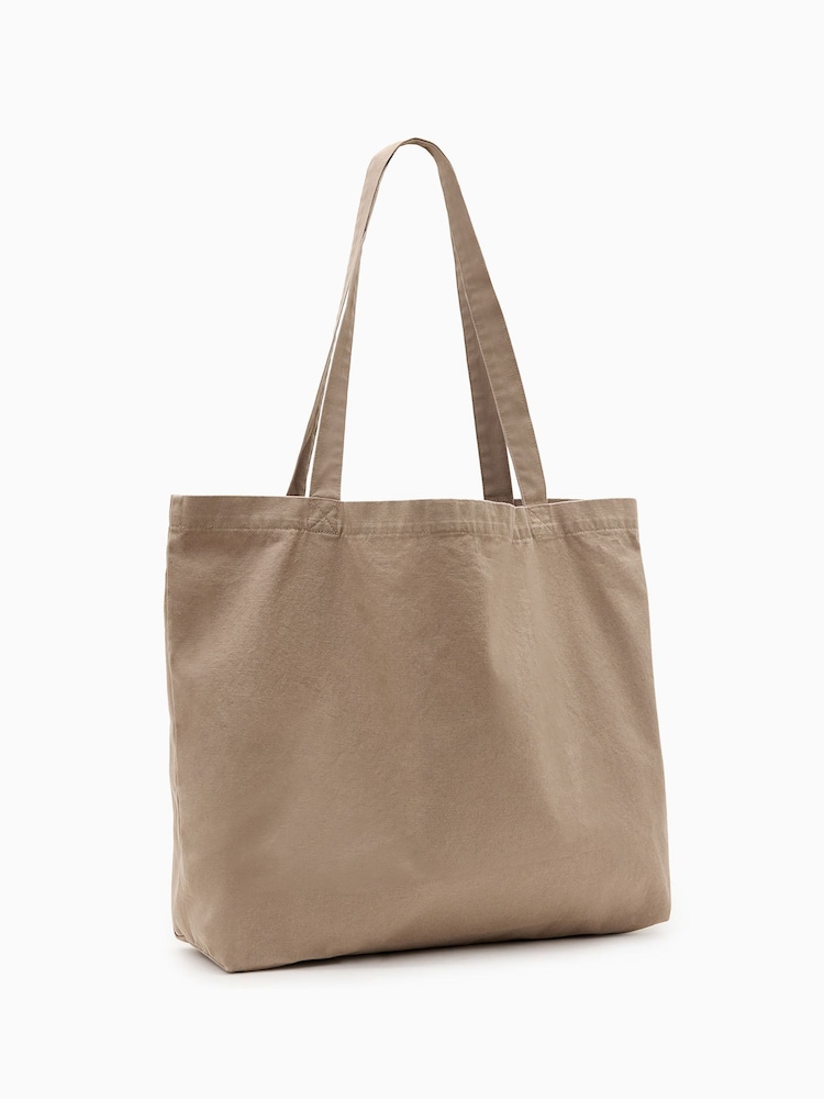 AllSaints Brown Orlando Tote Bag - Image 7 of 7