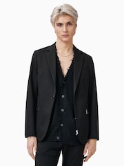 AllSaints Black Odin Blazer - Image 1 of 6