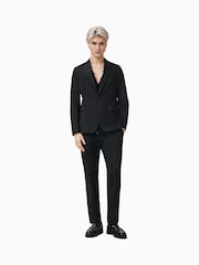 AllSaints Black Odin Blazer - Image 3 of 6