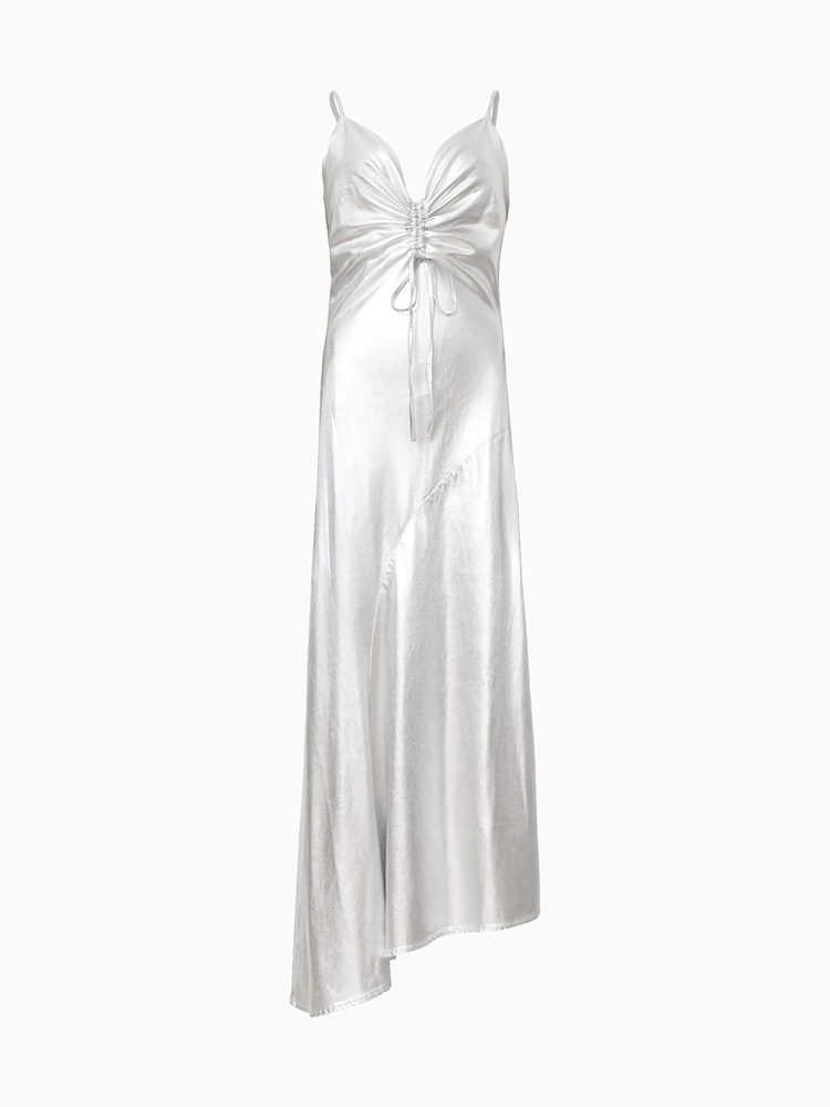 AllSaints Grey Alexia Dress - Image 6 of 6