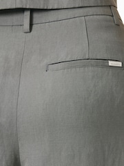 AllSaints Grey Averie Lin Shorts - Image 8 of 8