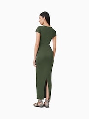 Зеленый - Платье с короткими рукавами Allsaints Katarina - Изображение 7 из 8