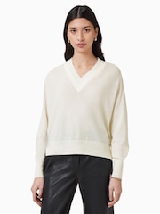 AllSaints White Julieana Jumper - Image 2 of 8