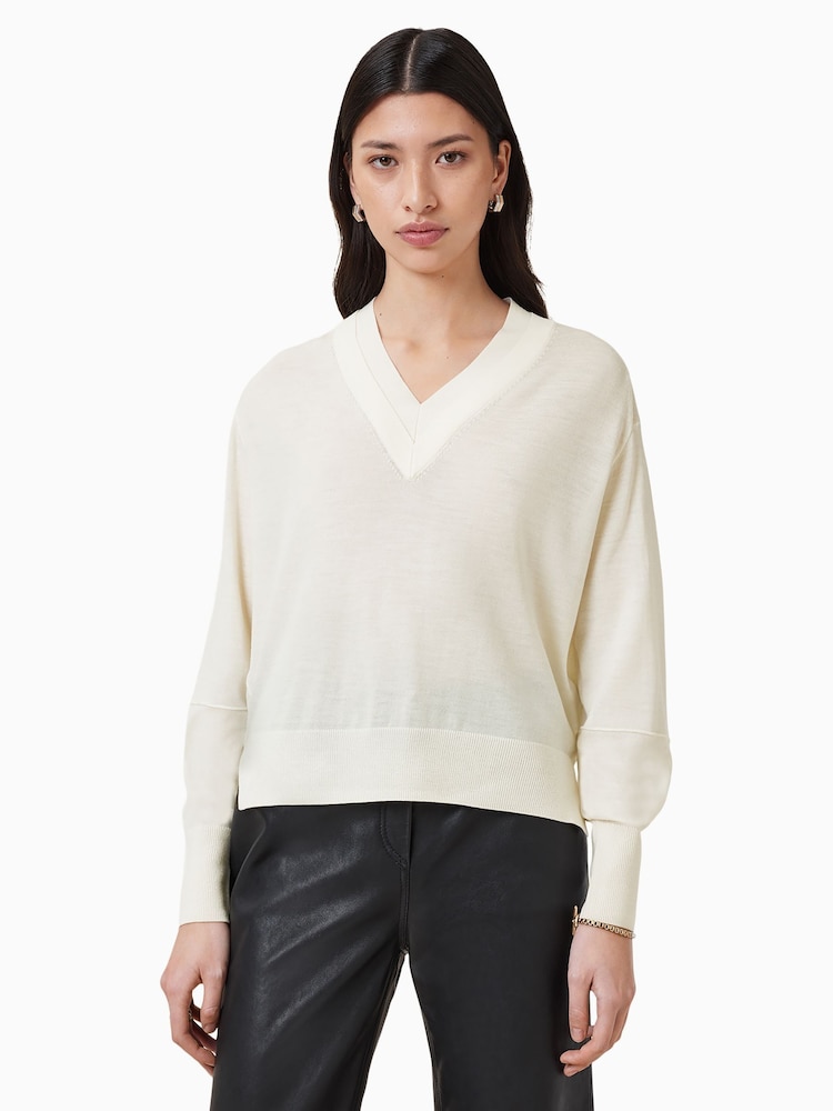 AllSaints White Julieana Jumper - Image 2 of 8