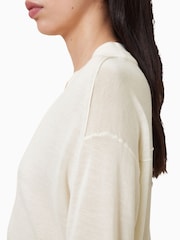 AllSaints White Julieana Jumper - Image 6 of 8