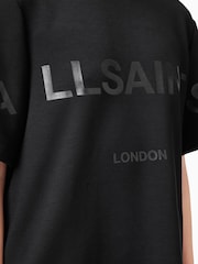 AllSaints Black Lini Biggy T-Shirt - Image 4 of 6