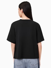 AllSaints Black Lini Biggy T-Shirt - Image 6 of 6