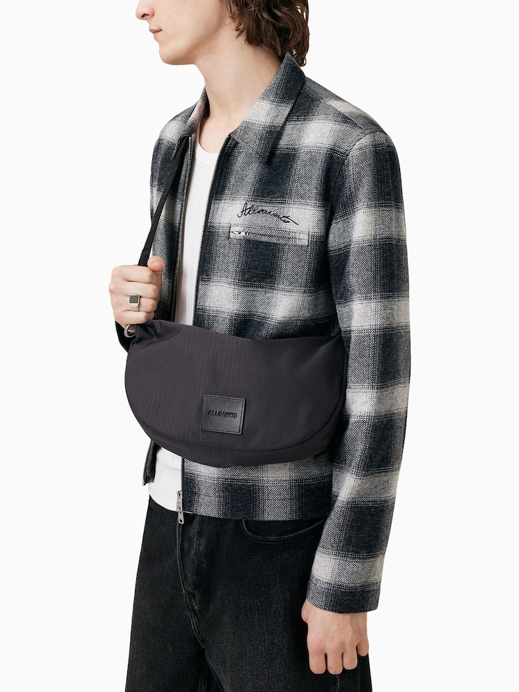 AllSaints Grey Koy Cross-Body Bag - Image 2 of 7