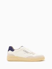 AllSaints Off White Regan Low Trainers - Image 1 of 7